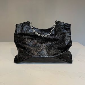 Maurizio Taiuti patent leather shoulder bag